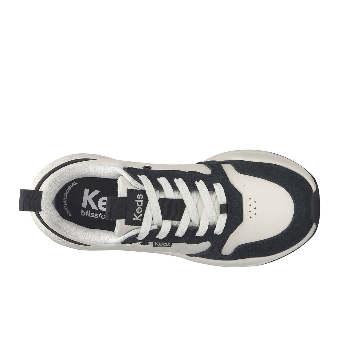 Women's Cross City Trainer Leather/Mesh Sneaker White/Black — Polished