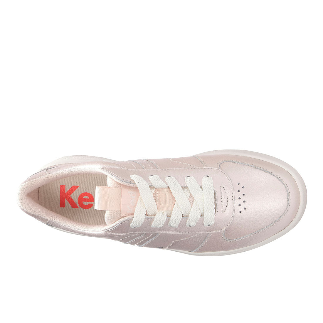 Women's The Court II Pearlized Leather Sneaker Pearlized Pink — Polished