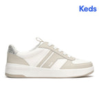 Women's The Court II Leather Sneaker Oatmeal/Silver