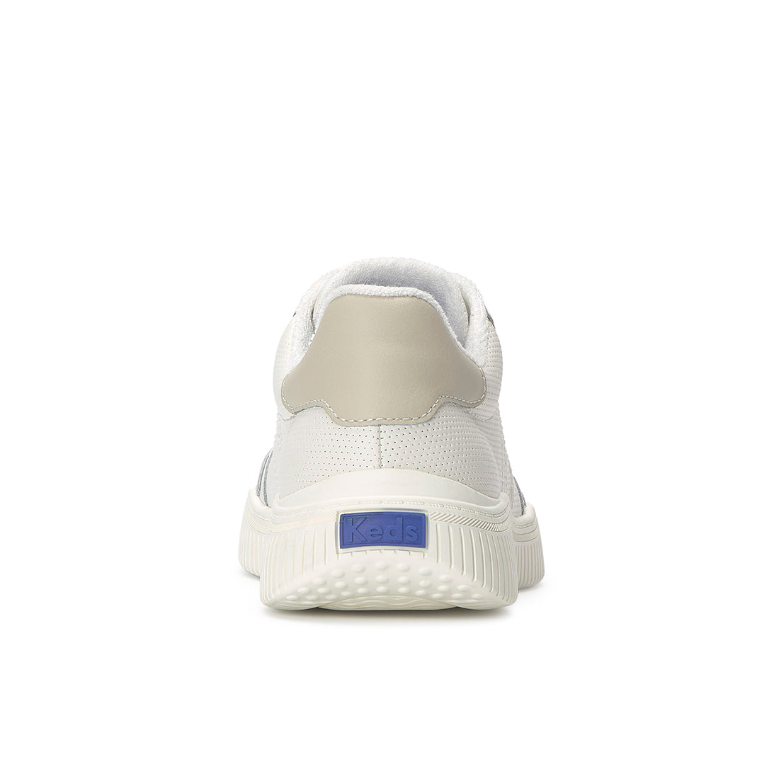 Keds Contest Perf Leather/Suede Snow White/Oatmeal — Polished