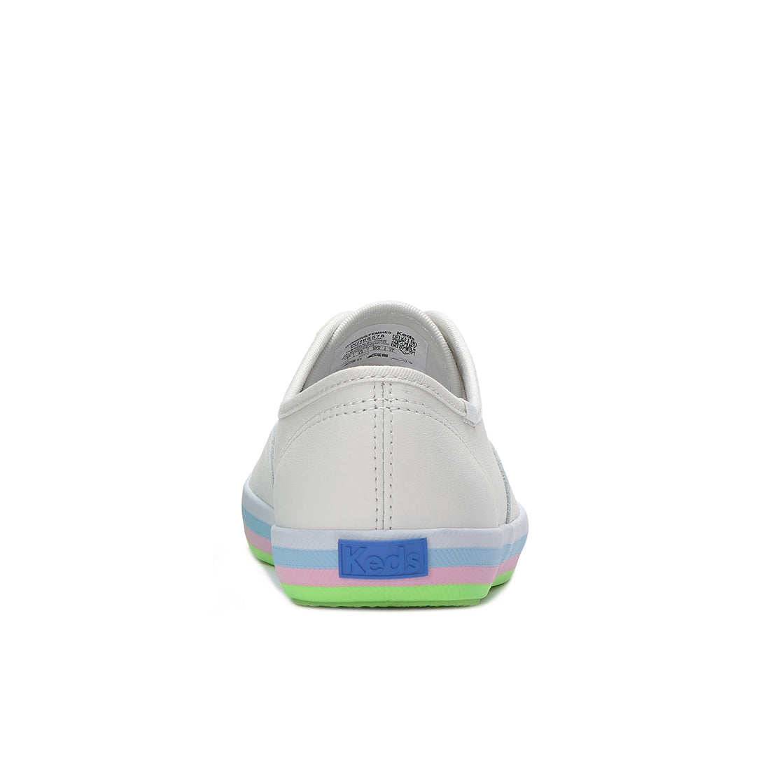 Womens Champion Leather Foxing Stripe Sneaker Snow White