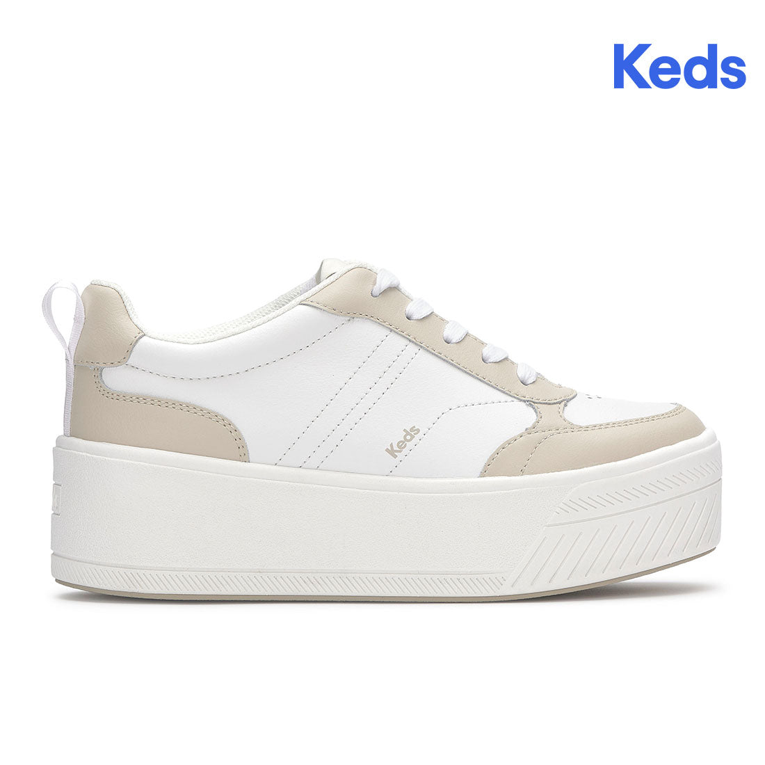Women's Skyler II Leather White/Beige — Polished