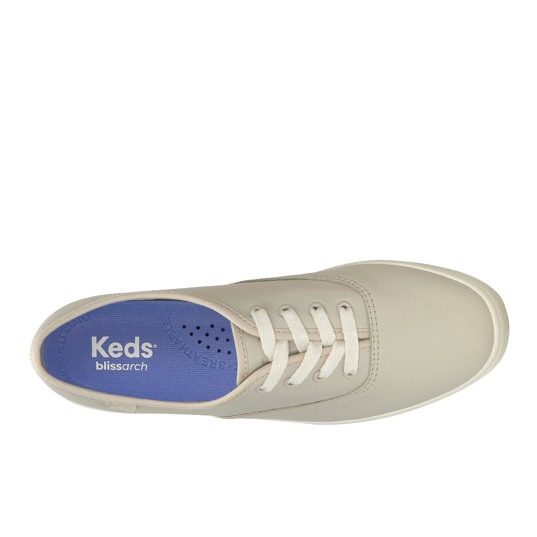 Keds Champion Leather Sneaker Oatmeal — Polished