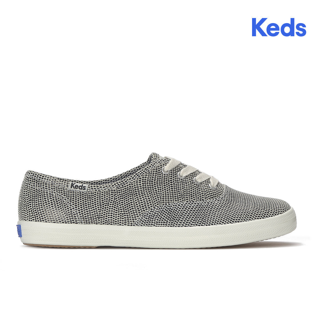 Keds Champion Dalmata Leather Sneaker Black/Whitel — Polished