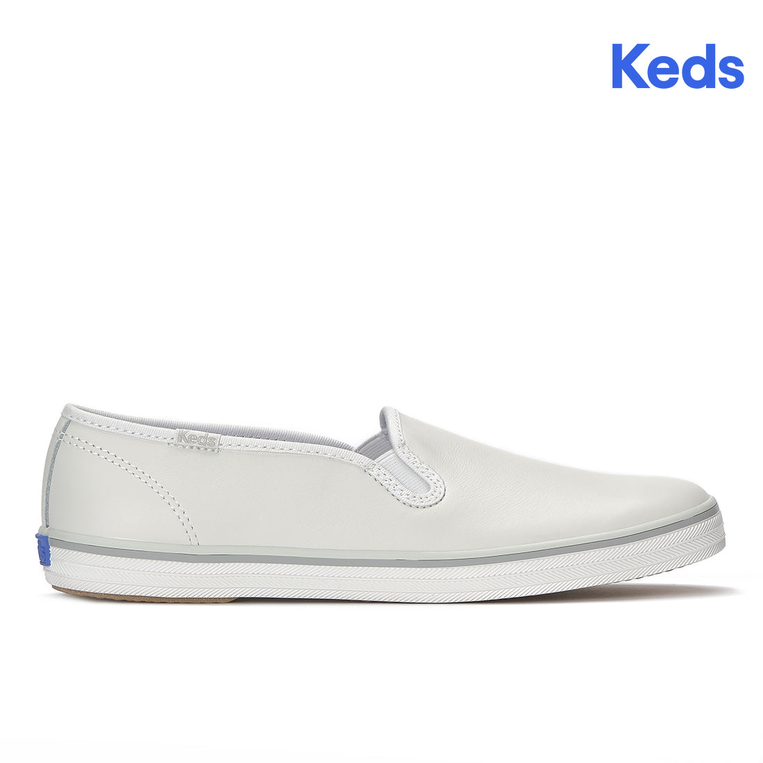 Keds Champion Slip Leather Foxing Stripe Sneaker Snow White — Easygoing