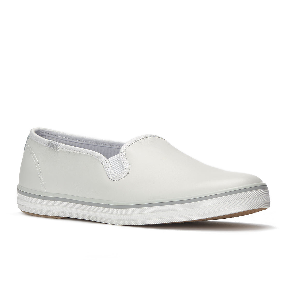 Keds Champion Slip Leather Foxing Stripe Sneaker Snow White — Easygoing