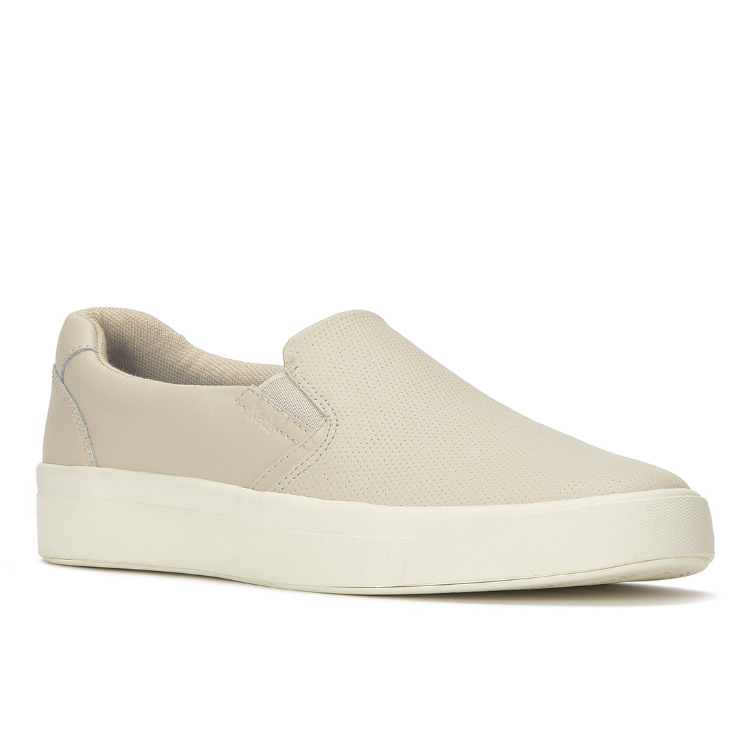 Keds Pursuit Slip Perf Leather Oatmeal — Easygoing