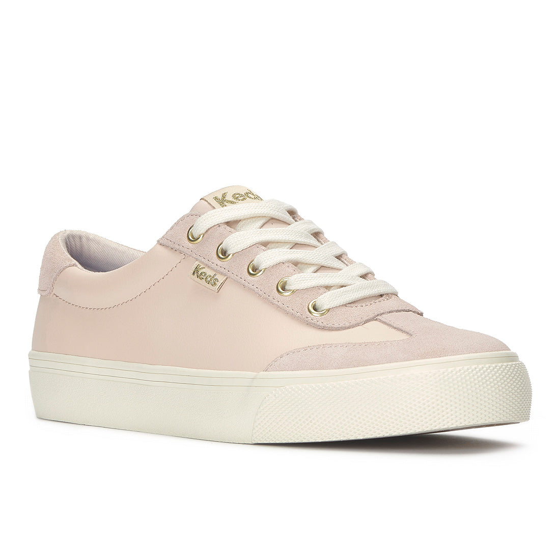 Keds Jump Kick T-Toe Leather/Suede Blush — Polished