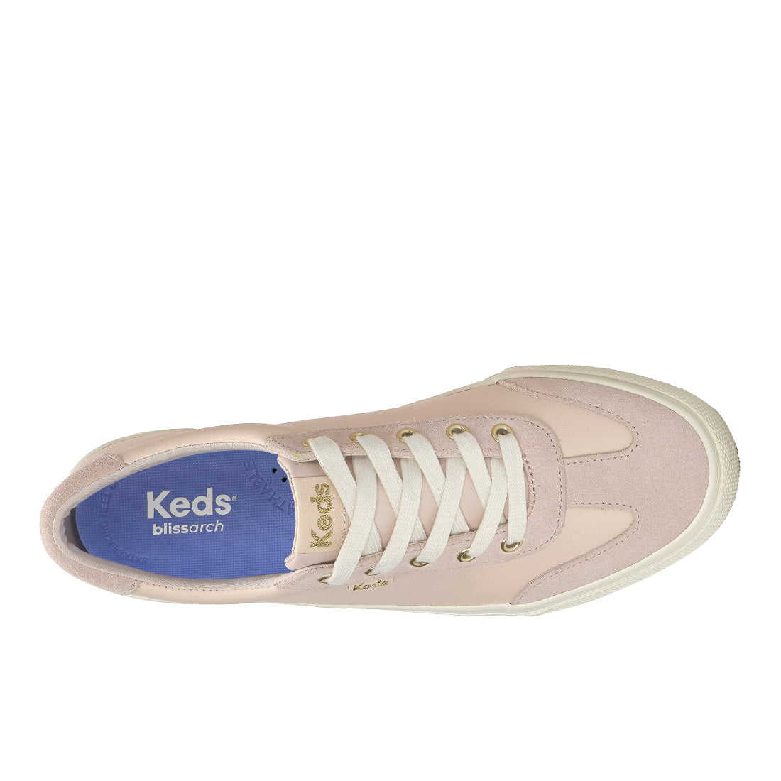 Keds Jump Kick T-Toe Leather/Suede Blush — Polished