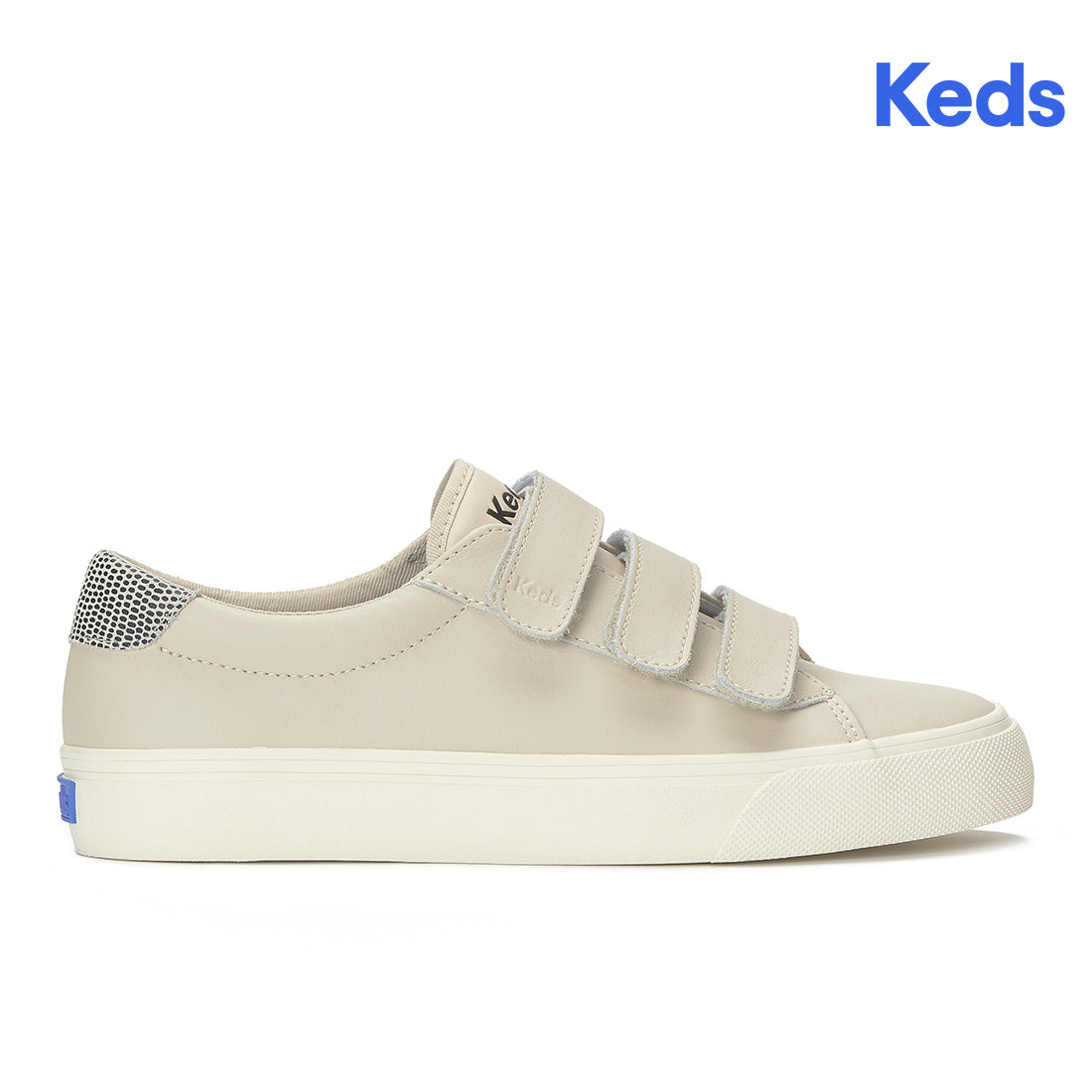 Keds Jump Kick V Leather Dalmata Heel Oatmeal/Black