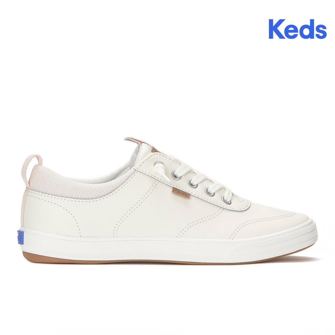 Keds Center III Slip-On Leather Snow White/Beige — Easygoing