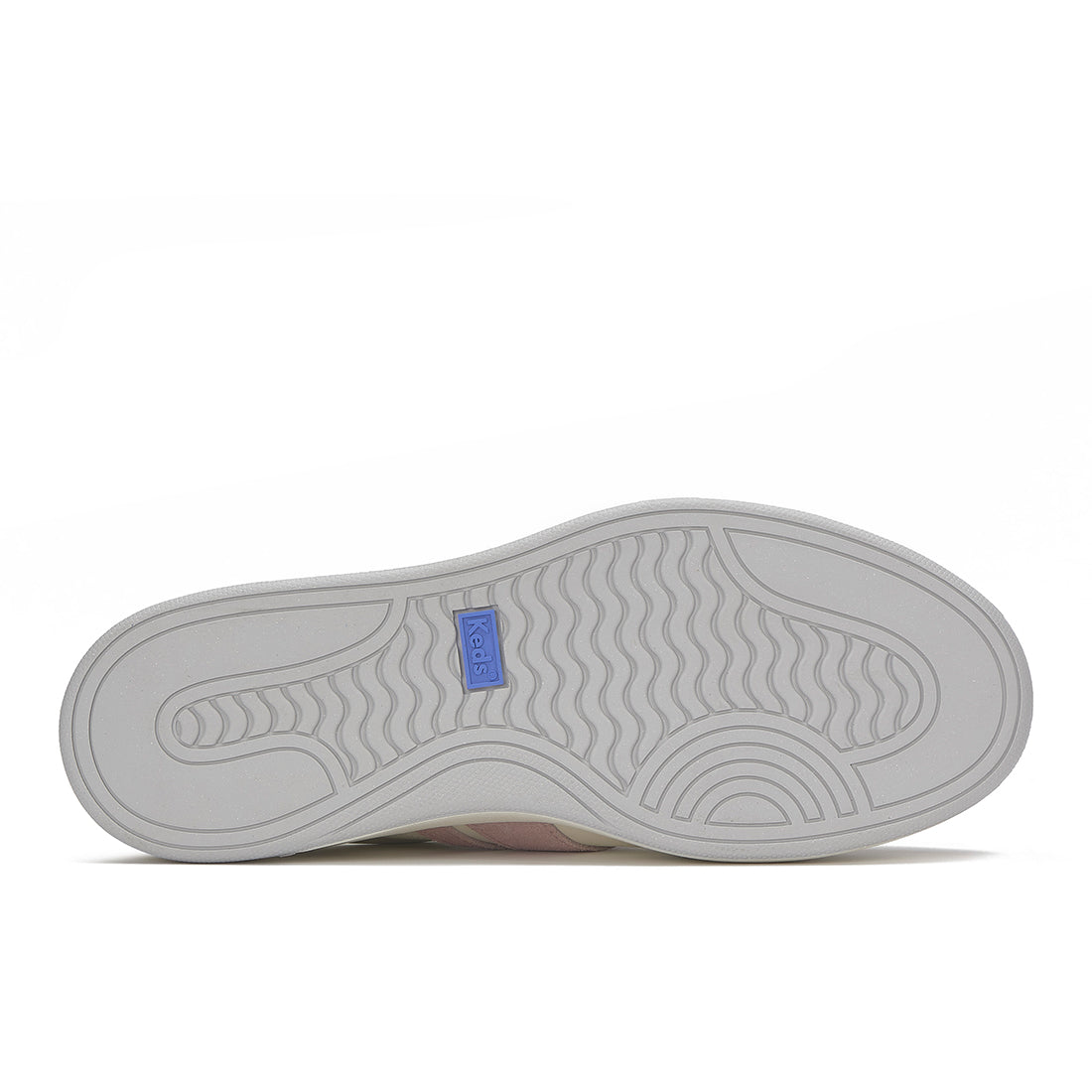 Keds The Court II Leather/Suede Egret/Blush/Grey — Polished