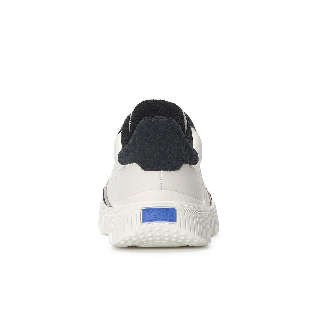 Keds Contest Leather/Suede White/Black — Polished