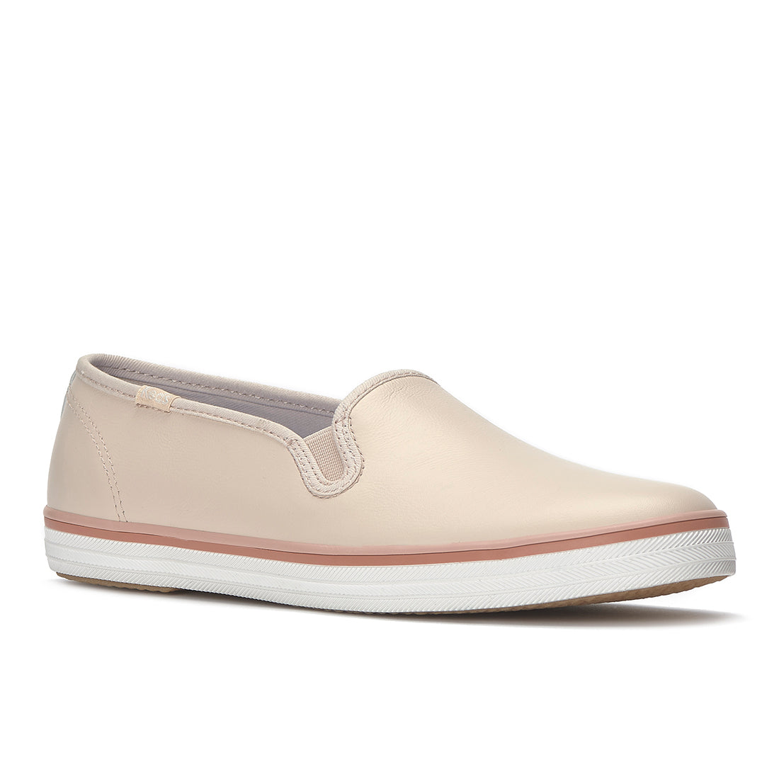 Keds Champion Slip Leather Foxing Stripe Blush Sneaker — Easygoing