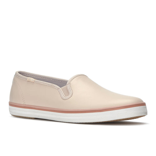 Keds Champion Slip Leather Foxing Stripe Blush Sneaker — Easygoing