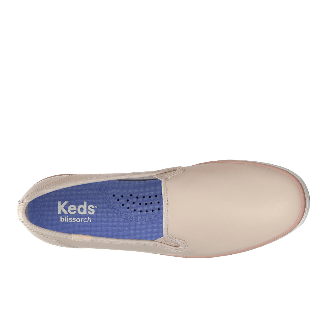 Keds Champion Slip Leather Foxing Stripe Blush Sneaker — Easygoing