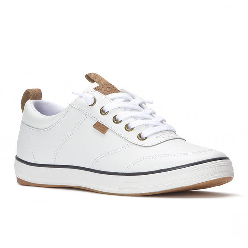 Keds Center III Slip-On Leather White/Navy — Easygoing