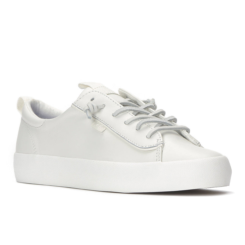 Keds Kickback Premium Leather Snow White