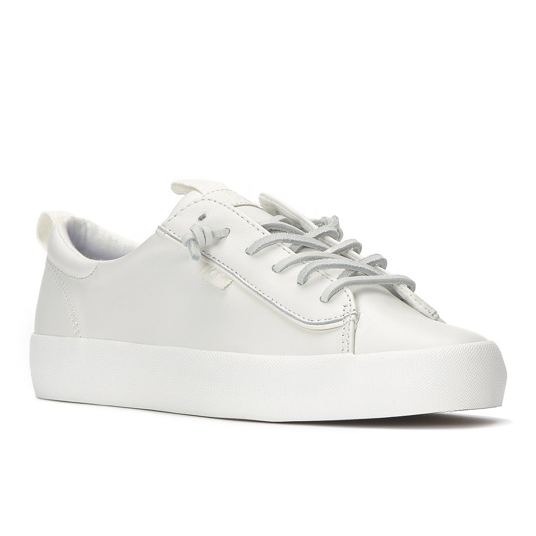 Keds Kickback Premium Leather Snow White