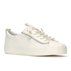 Keds Kickback Premium Leather Pop Binding Egret/Gold
