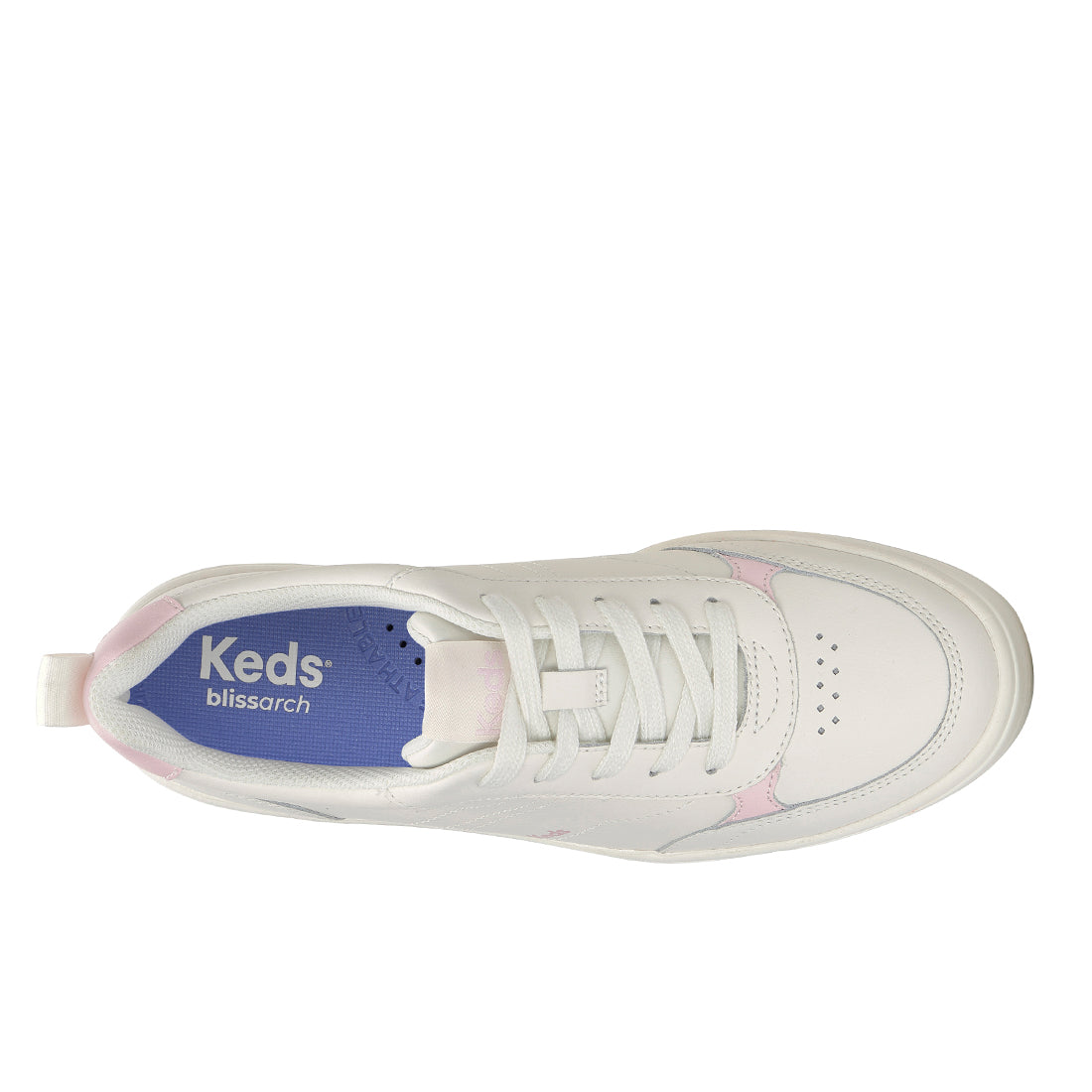 Keds Skyler II Leather Snow White/Light Pink — Polished