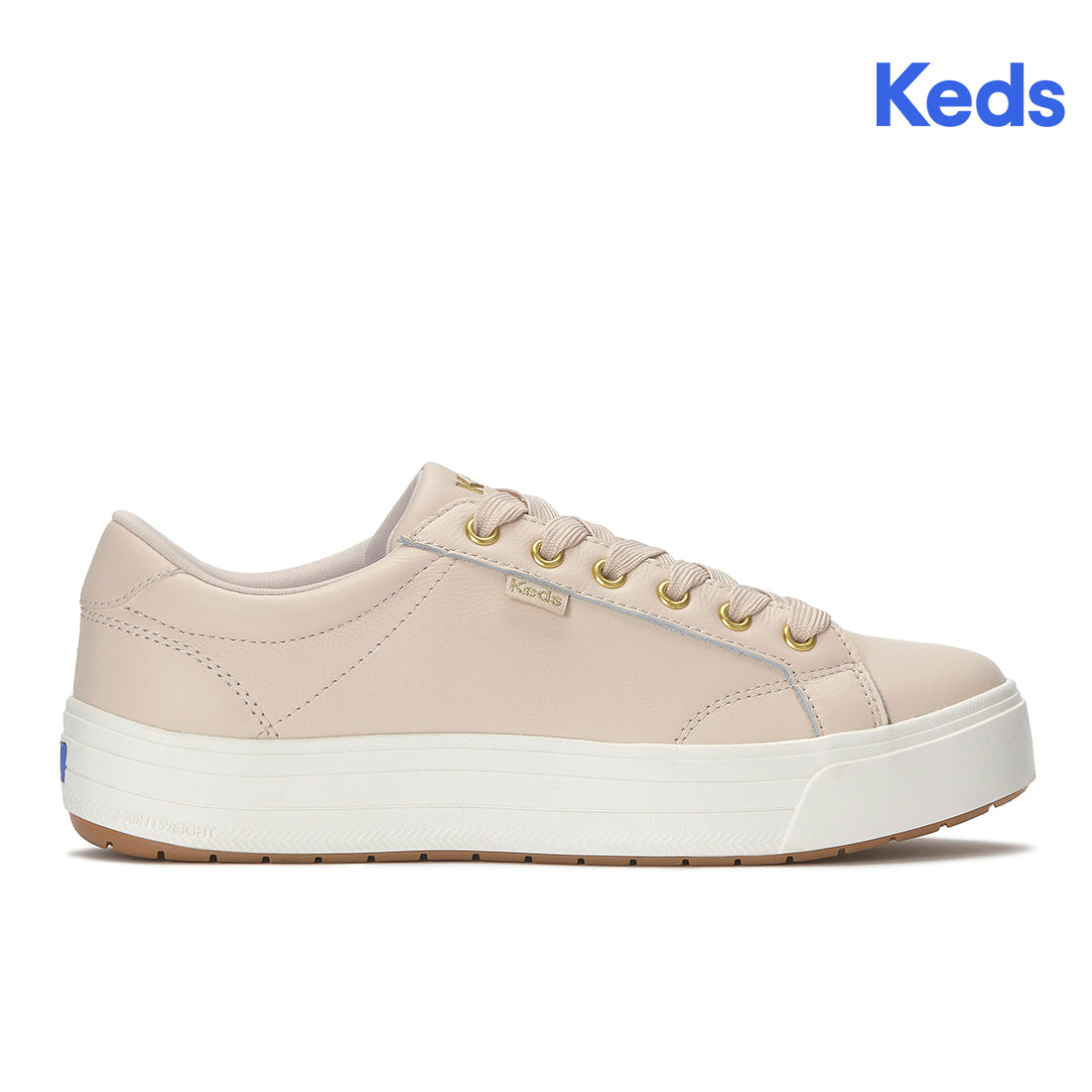 Keds Park Leather Blush — Polished
