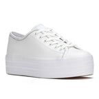 Women's Triple Up Leather Iridescent Binding White/Iridescent