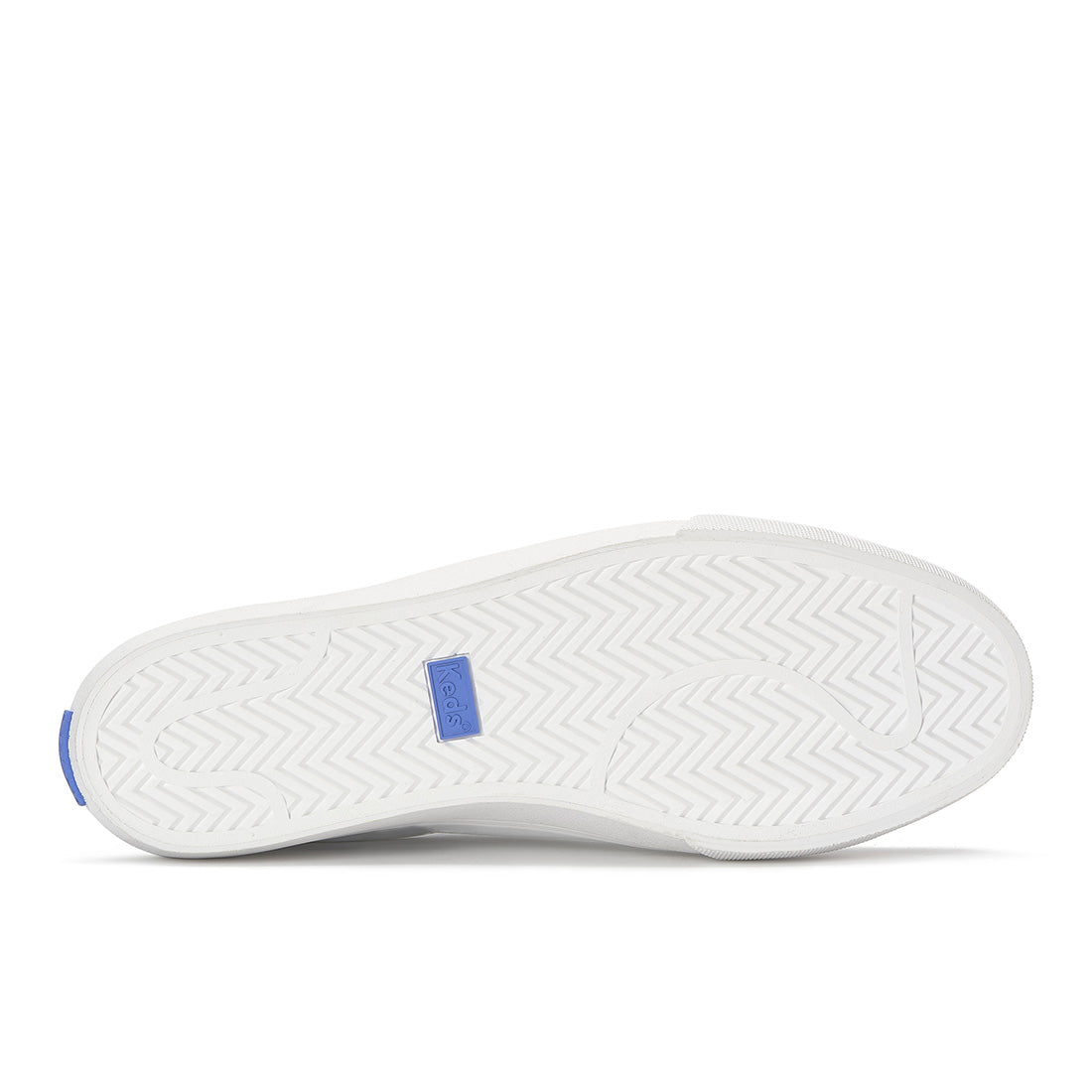 Keds Jump Kick V Leather Retro Logo White/Navy/Red — Polished
