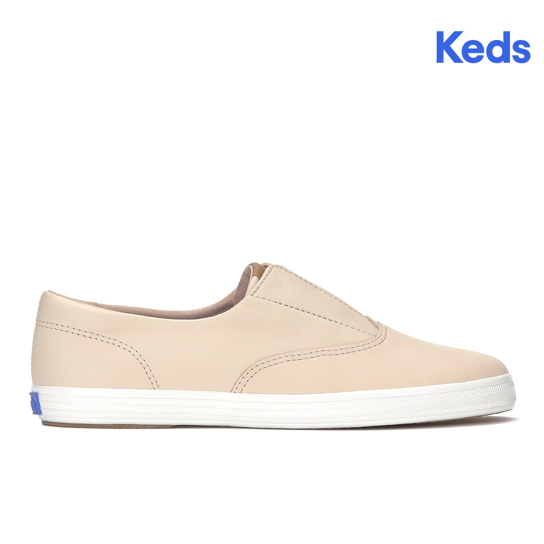 Keds Champion Round Toe Slip Sneaker Leather Peony — Easygoing
