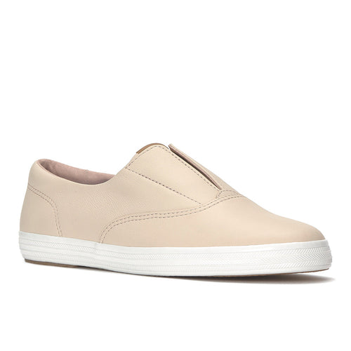 Keds Champion Round Toe Slip Sneaker Leather Peony — Easygoing