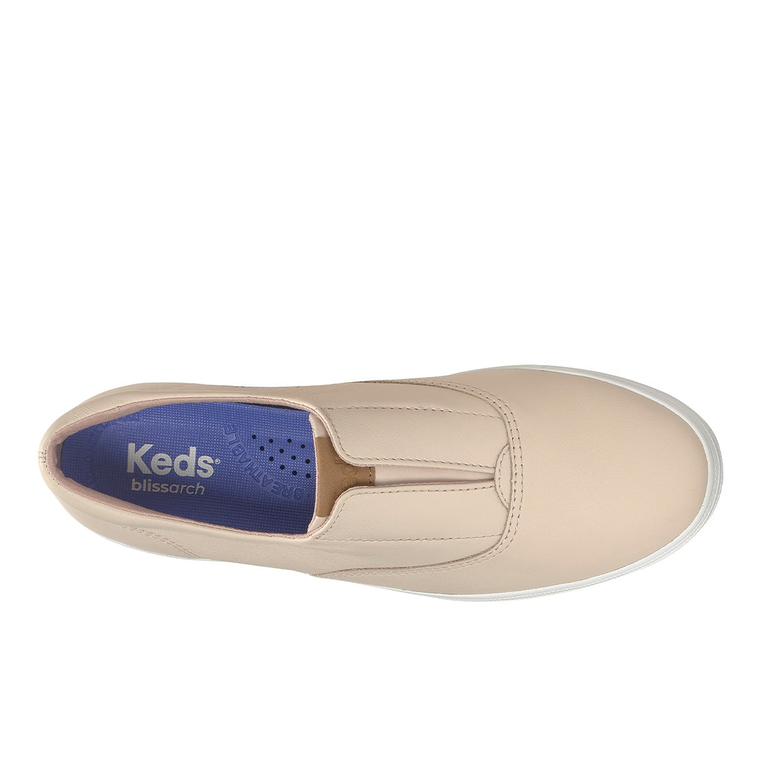 Keds Champion Round Toe Slip Sneaker Leather Peony — Easygoing