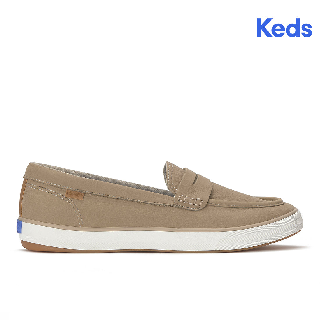 Keds Center III Loafer Leather Taupe — Polished