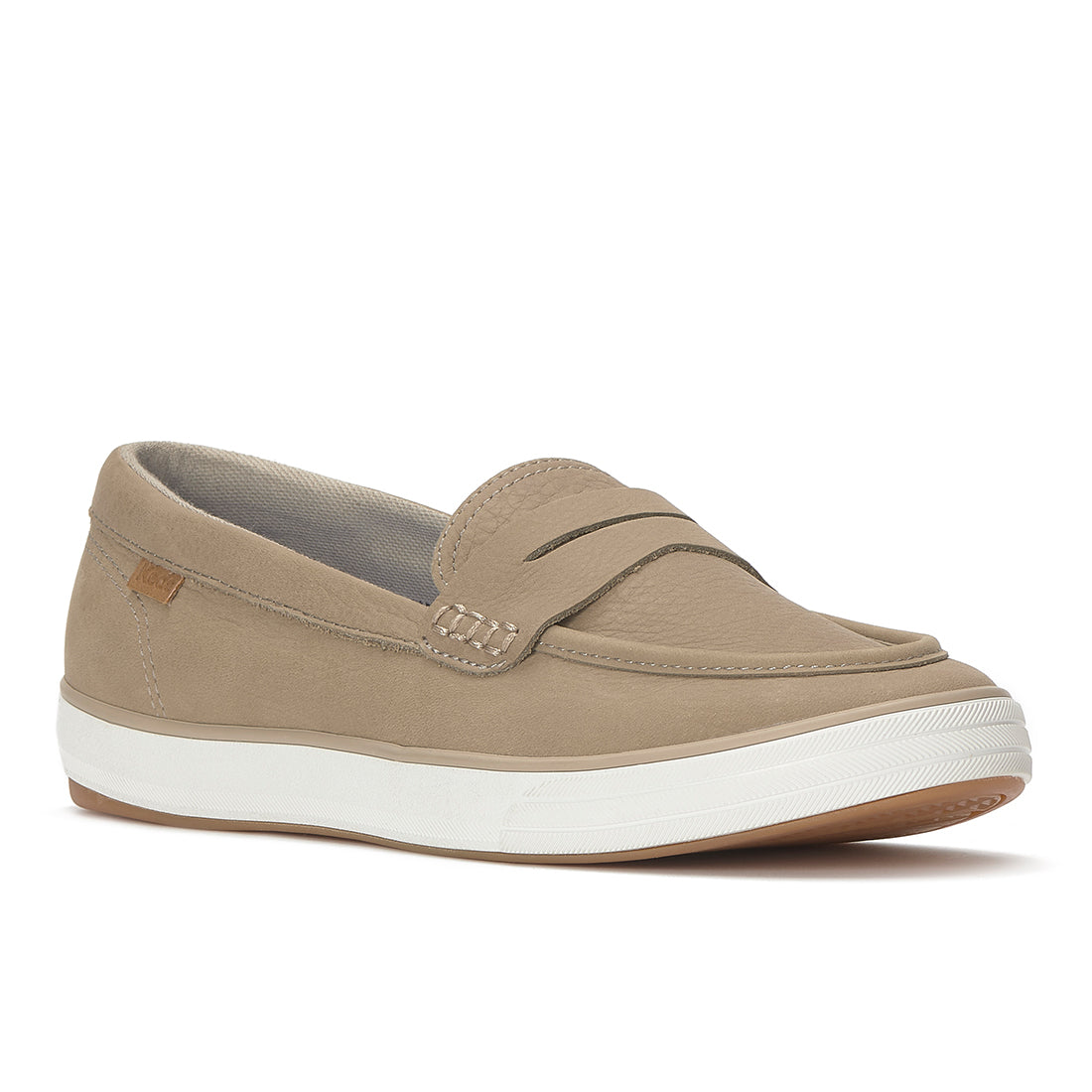 Keds Center III Loafer Leather Taupe — Polished