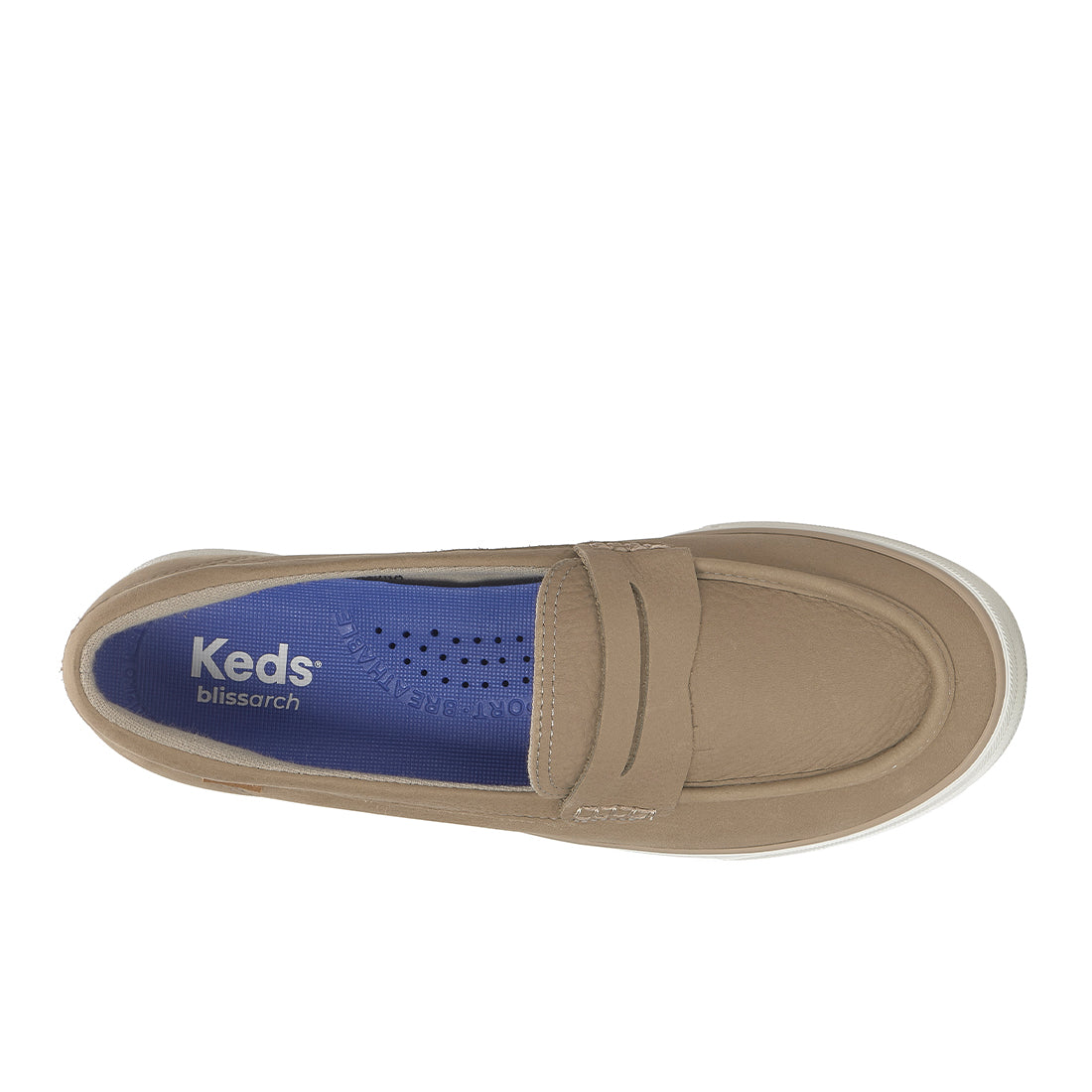 Keds Center III Loafer Leather Taupe — Polished