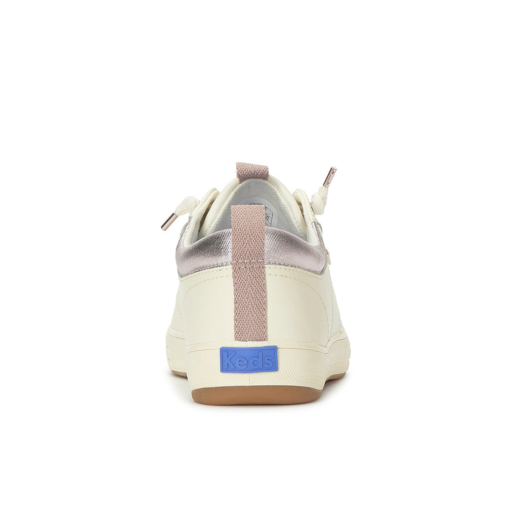 Women's Center III Slip On Leather Egret/Orchid Sneaker