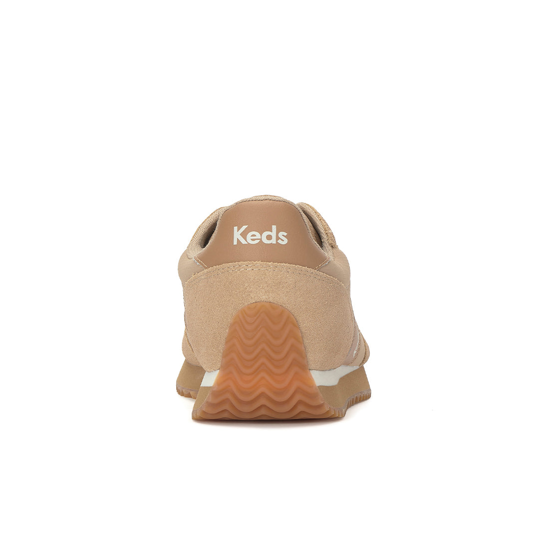 Women's Rena Nylon/Leather Cuban Sand/Tan Sneaker — Polished