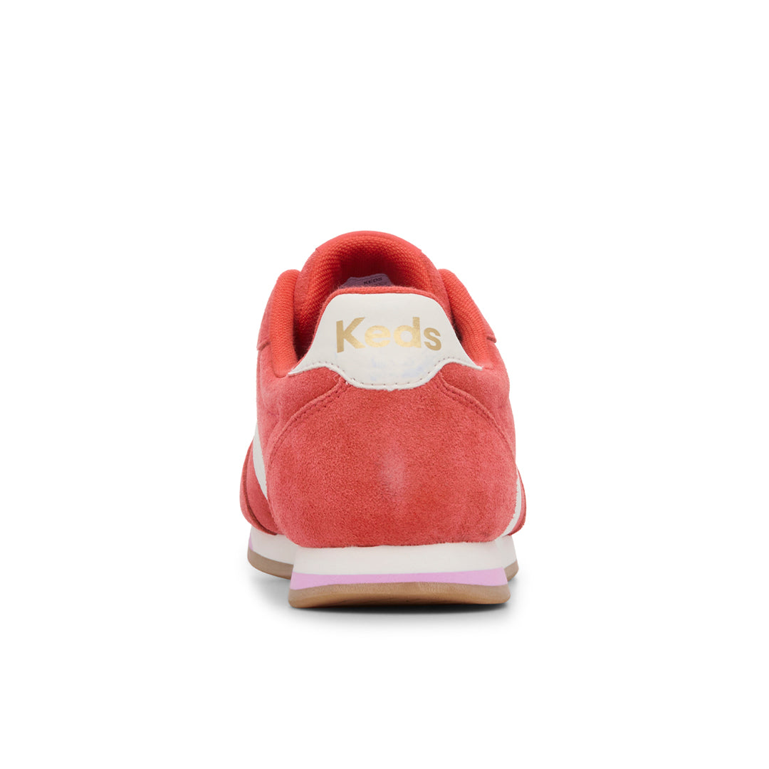 Women's Revival Suede/Leather Orange/Snow White Sneaker — Polished