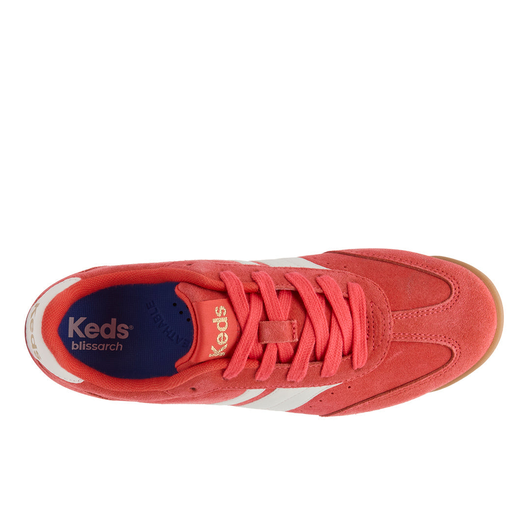 Women's Revival Suede/Leather Orange/Snow White Sneaker — Polished