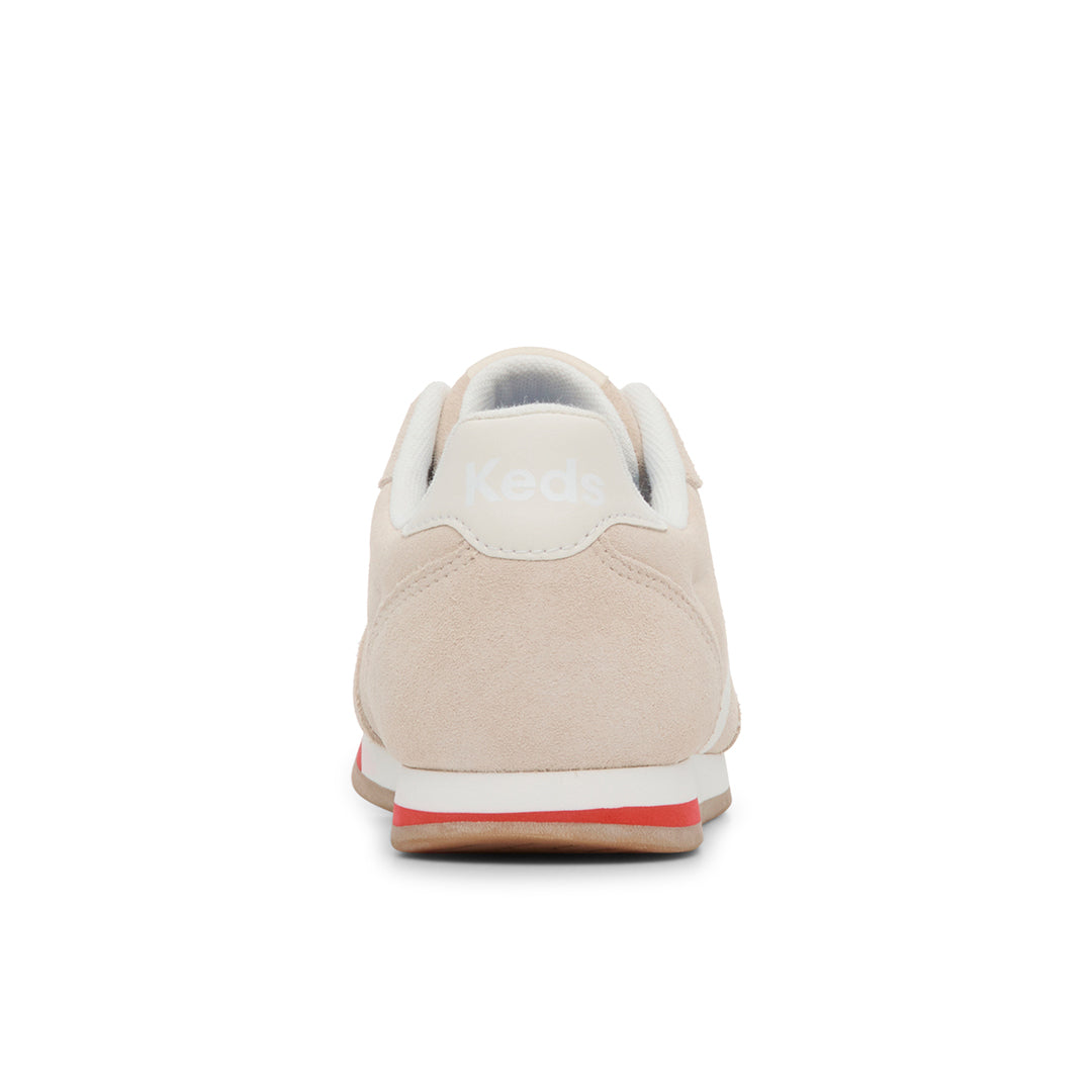 Women's Revival Suede/Leather Parchment/Egret Sneaker — Polished