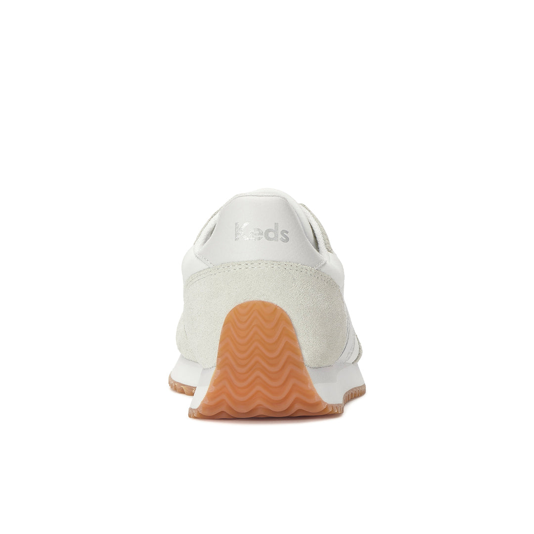 Women's Rena Nylon/Suede Snow White/Gold Sneaker — Versatile