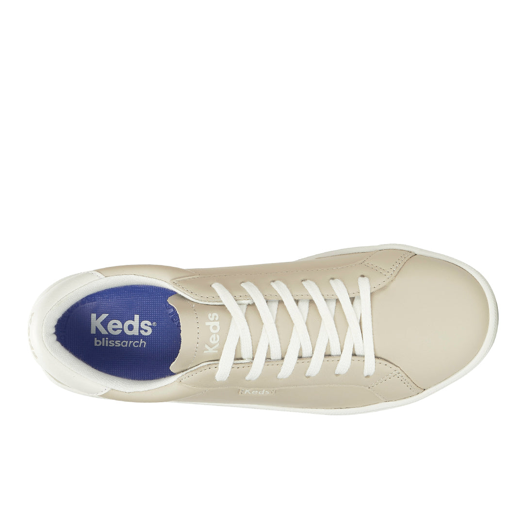 Women's Ace II Leather Oatmeal/Snow White Sneaker